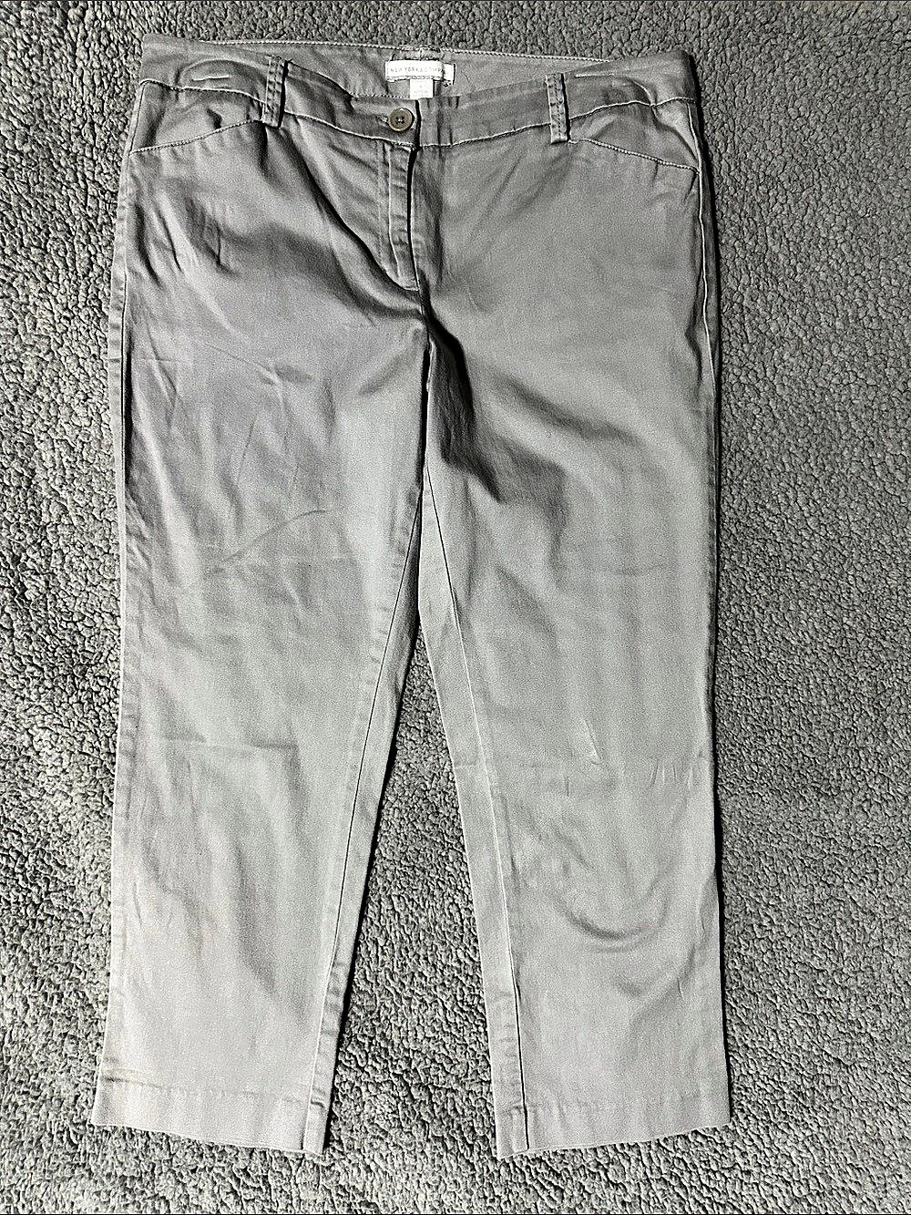 York & Company Women's Gray
Stretch Capri Pants Size 8 Cropped